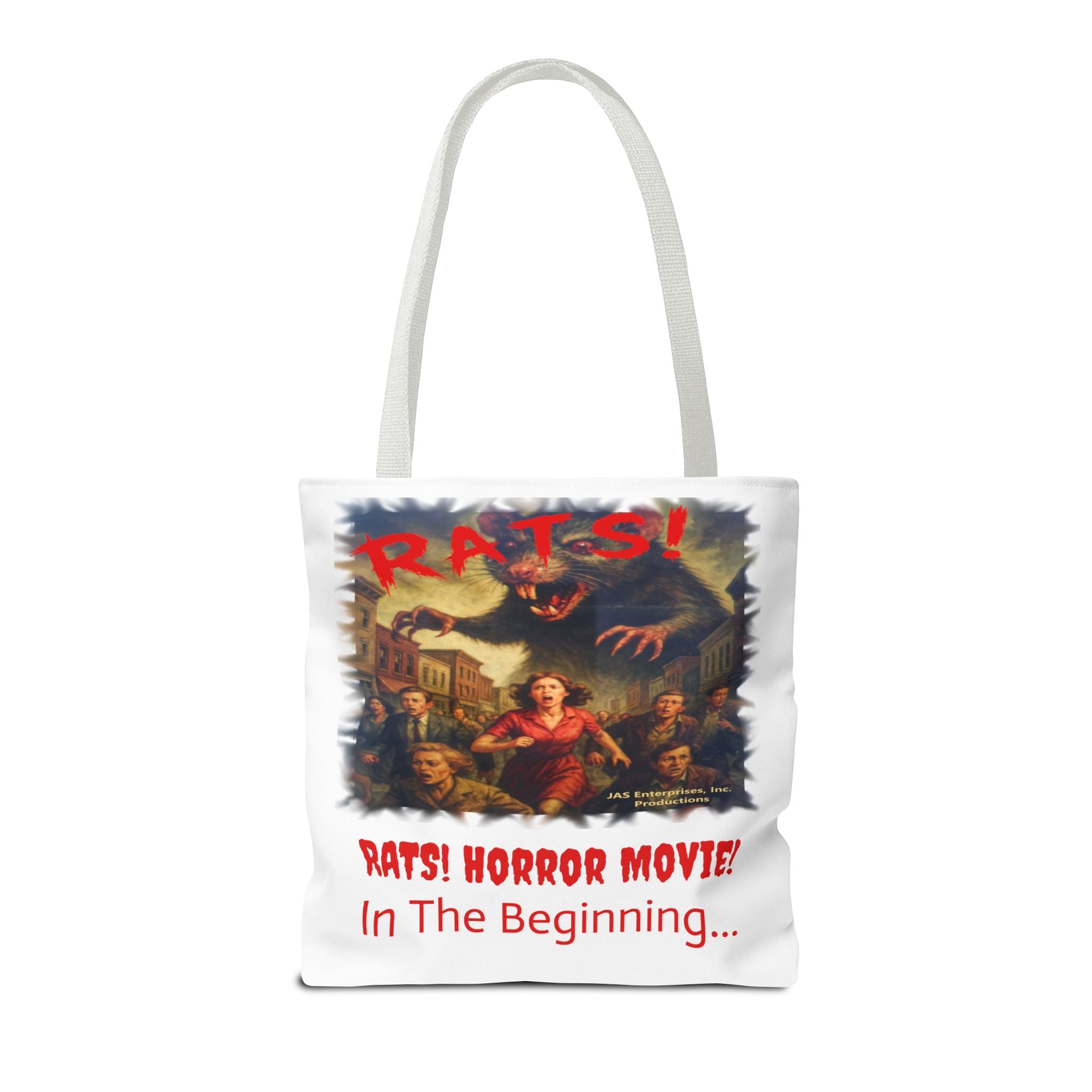 RTB: "RATS!" Logo - Tote Bag - White