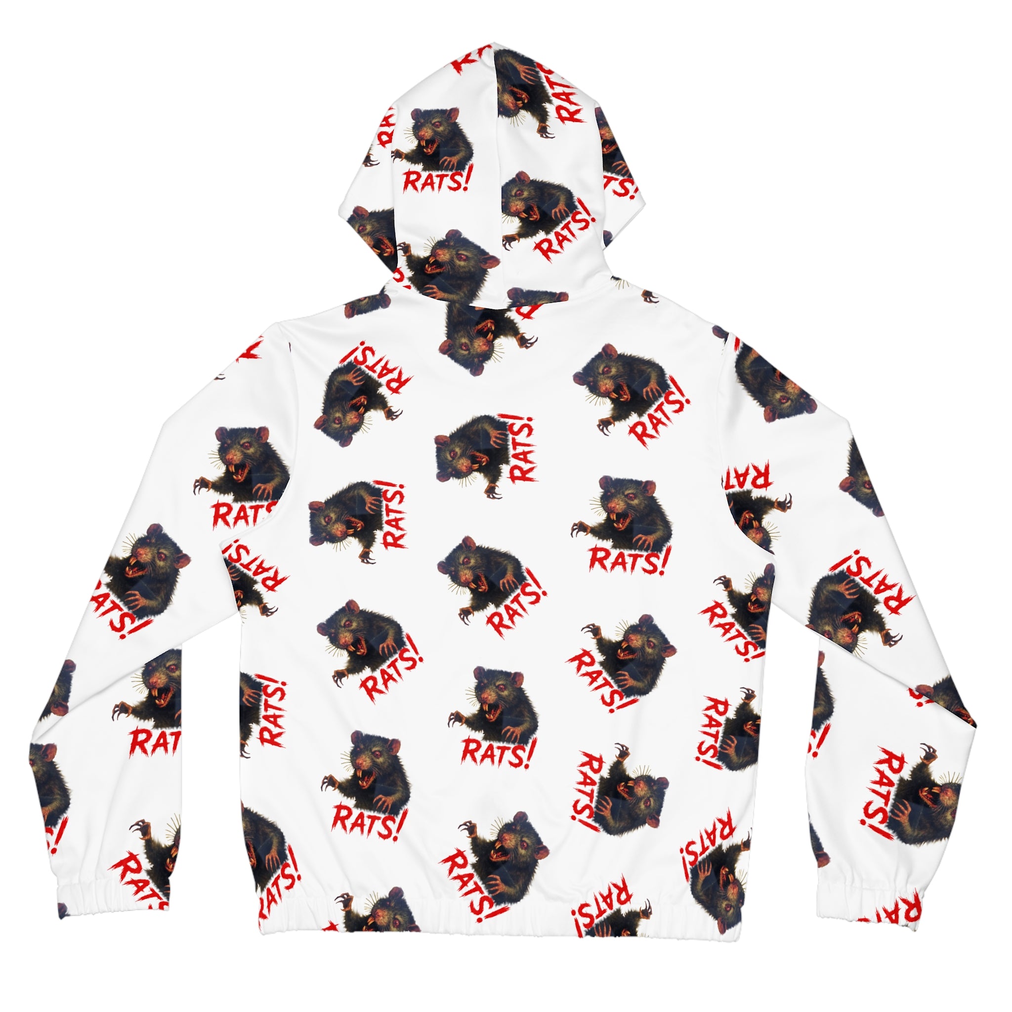 RHD: "RAT" (Multi) - Movie Title Logo - Women’s Full-Zip Hoodie - White