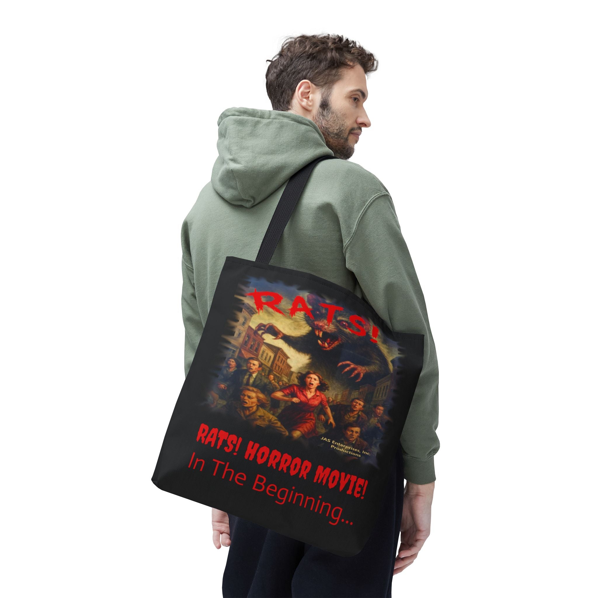 RTB: "RATS!" Logo - Tote Bag - Black